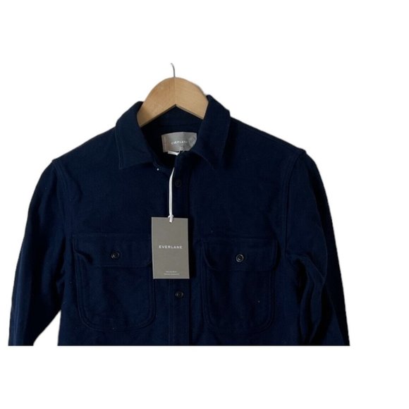 Everlane Corduroy Button Down Navy Blue Size Small  Craftsman Utility Cozy - Picture 2 of 4